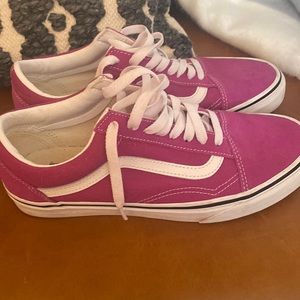 Hot Pink Old Skool lace up Vans